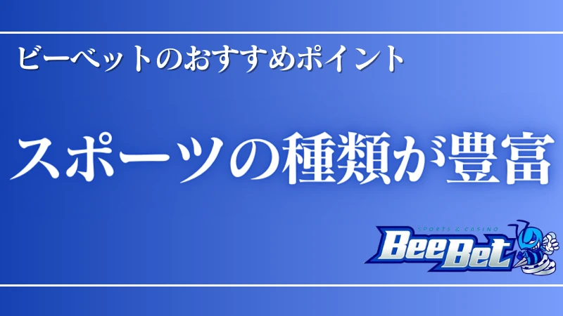 オンラインカジノ Beebet(ビーベット) おすすめポイント