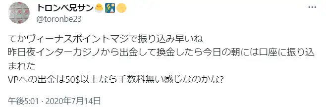 インターカジノ　口コミ評判　出金入金方法　ボーナス