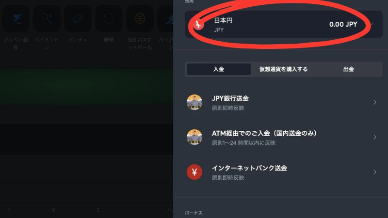スポーツベットアイオー　入金方法2