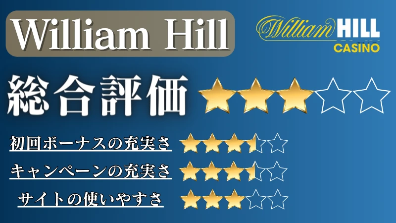 オンラインカジノ おすすめ　William Hill(ウィリアムヒル)