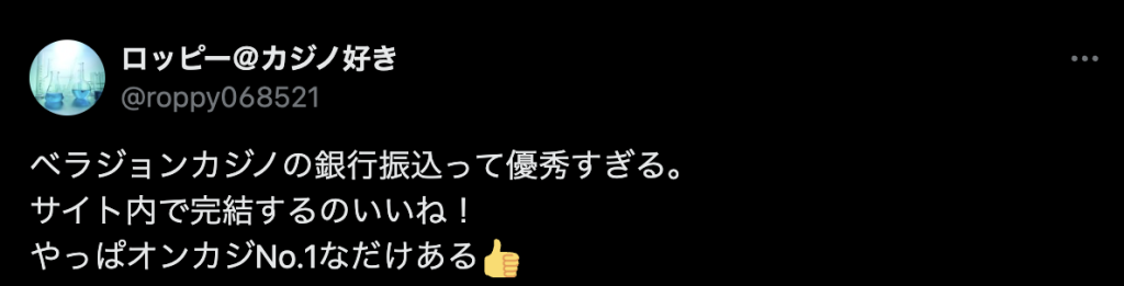 ベラジョン評判口コミ　入出金2