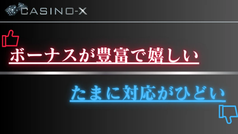 カジノエックス　口コミ