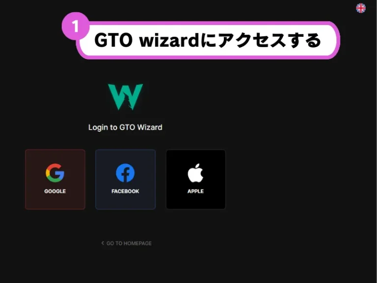 GTO Wizard(ウィザード)　登録方法