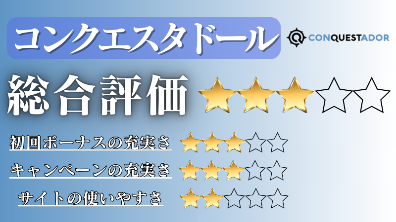 オンラインカジノ おすすめ コンクエスタドール