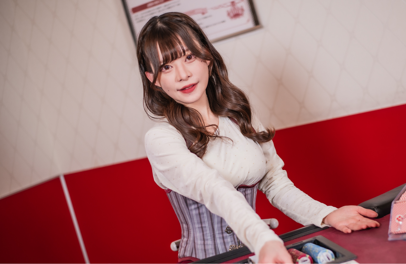 テーブルで迎えるイケブクロギルドのディーラー